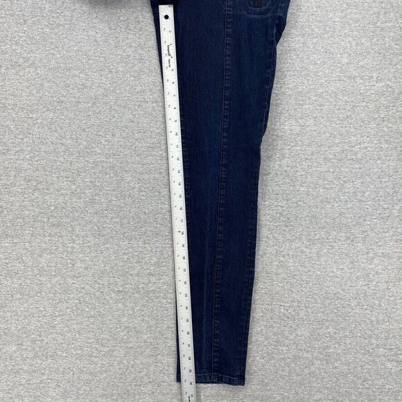 Tommy Hilfiger Jeans Womens 12 Skinny Mid Rise Dark Denim Stretch Front Zipper - Picture 9 of 11